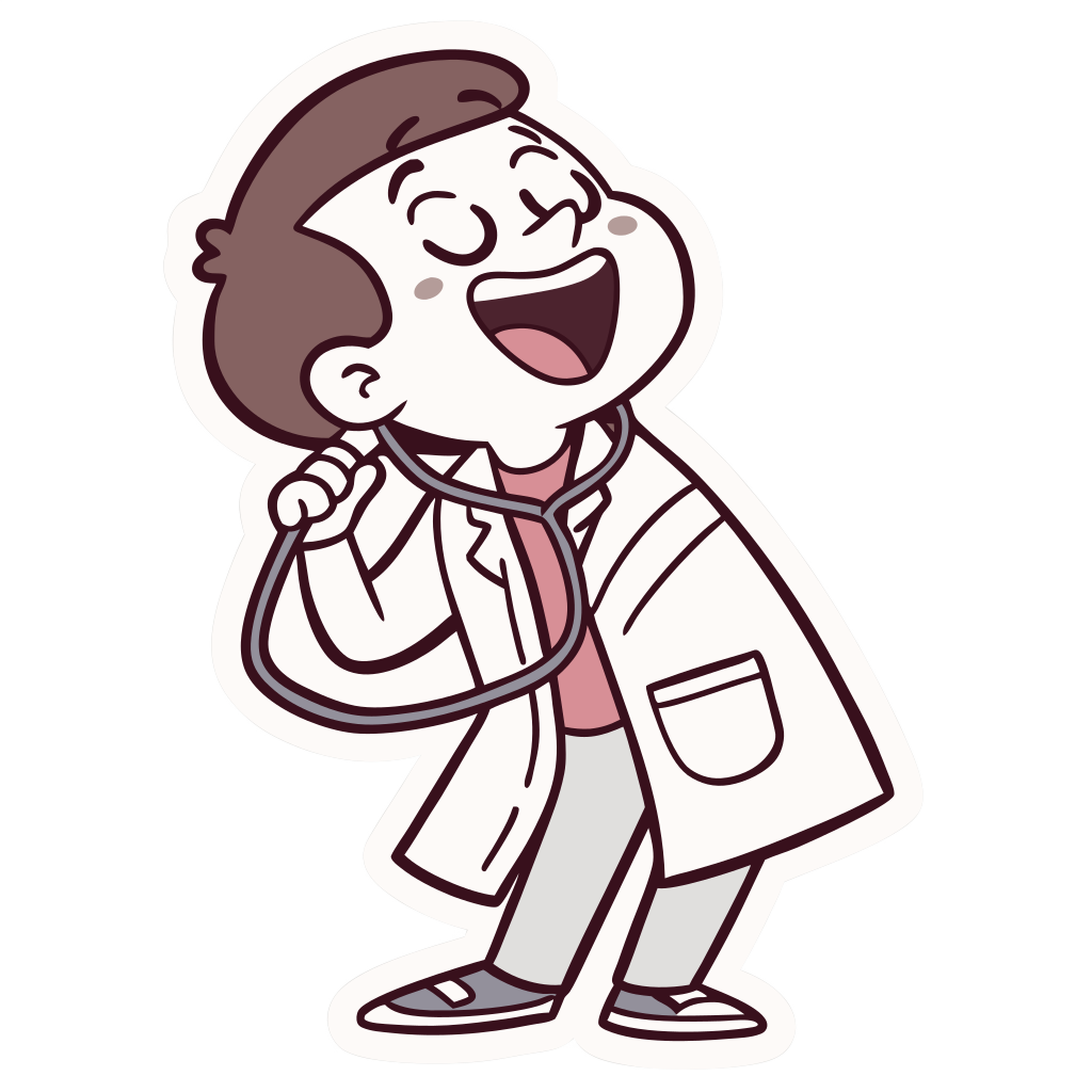 A funny critical care physician sticjer