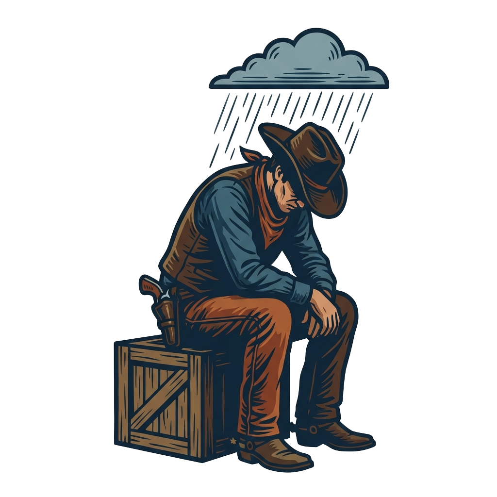 sad cowboy