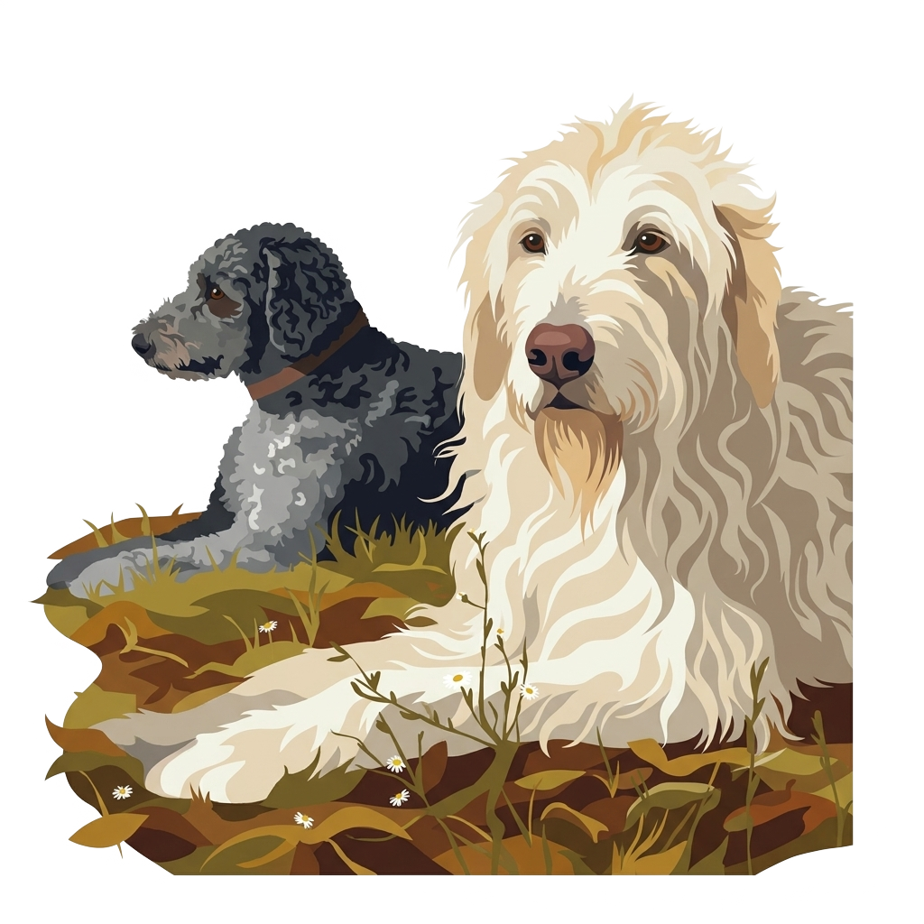 Custom sticker: Our dogs, Shebe and Snaps